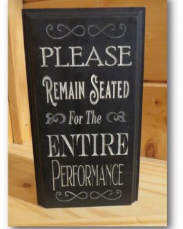 Sign – Bathroom Performance