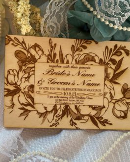 Wooden Wedding Invitations